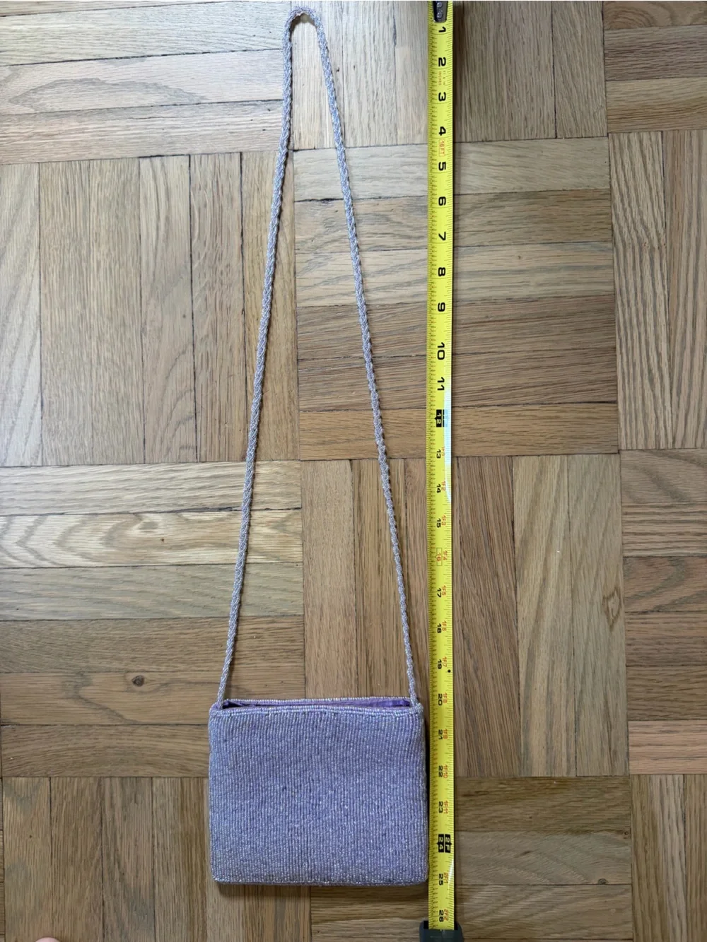 Lavender Sparkle Knit Crossbody Bag - Women